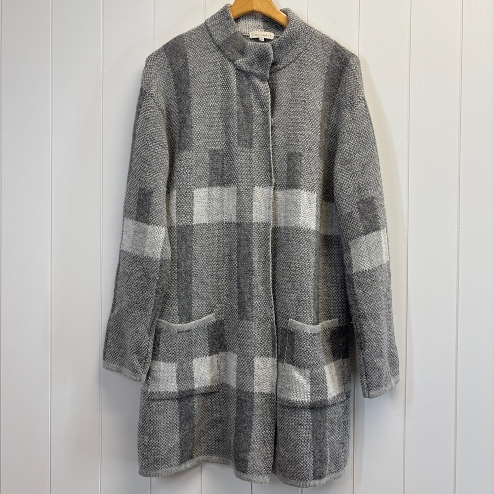 Vintage Dolce Stella Womens Boho Minimalist Duster Sweater Size XL Italy Comfy